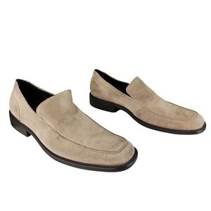 Kenneth Cole NY Loafer sz 10.5M Men Suede Leather Slip On Shoe Moc Toe Comfort‎